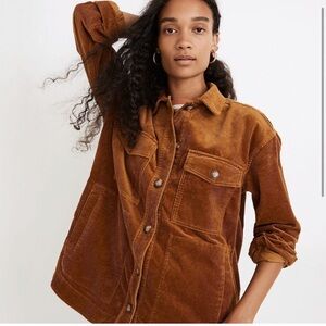 Madewell Yorkway Corduroy Jacket: Antique Gold Sz L